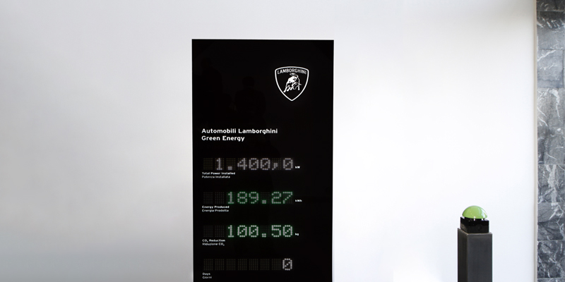 Display Fotovoltaico Lamborghini