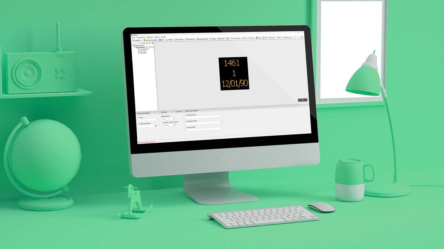 Software per la gestione del display infortuni