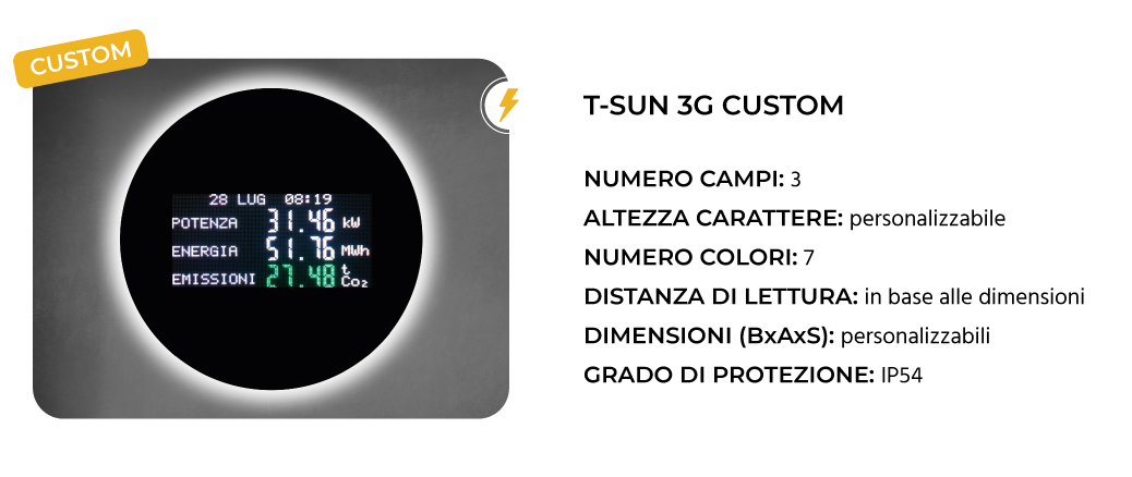 Display T-SUN 3G Custom