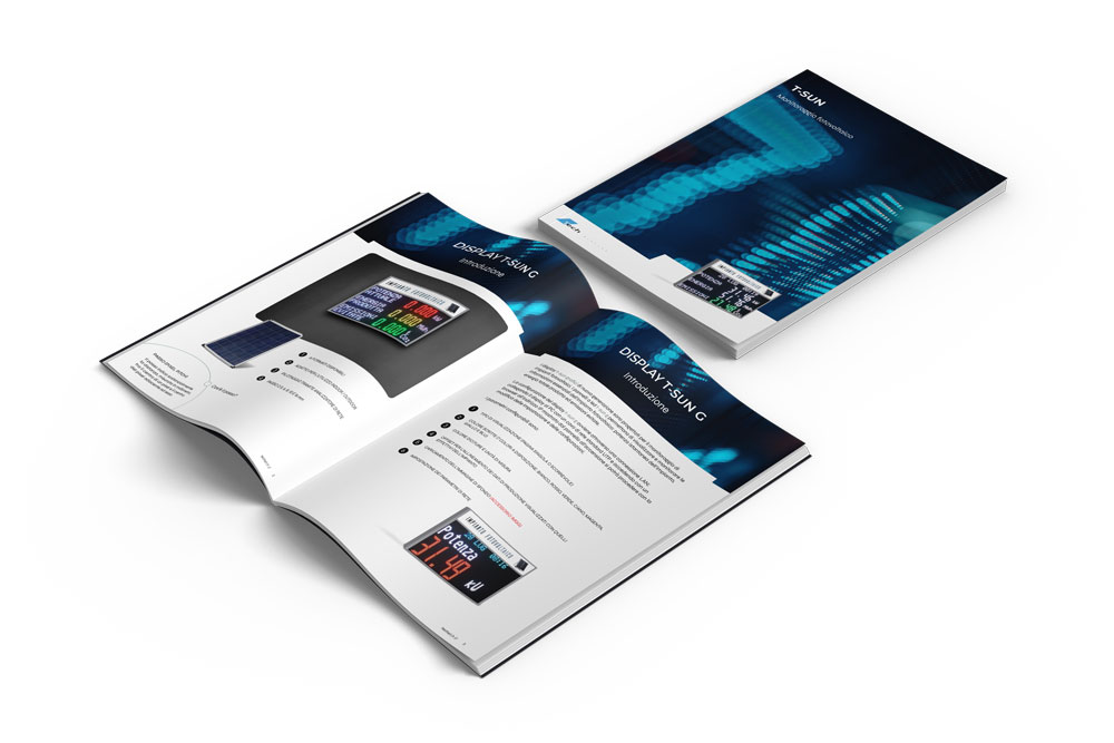Brochure display per il monitoraggio degli impianti fotovoltaici