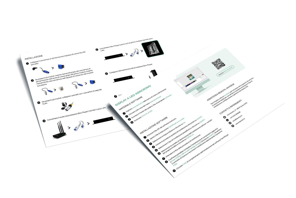 Flyer gestione asincrona display fullcolor